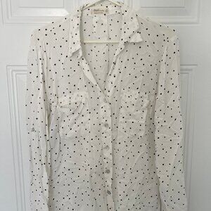 White Polka Dot Shirt